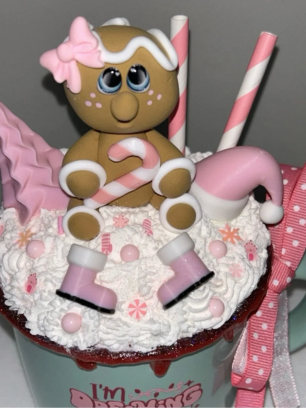 Handmade whimsical pink